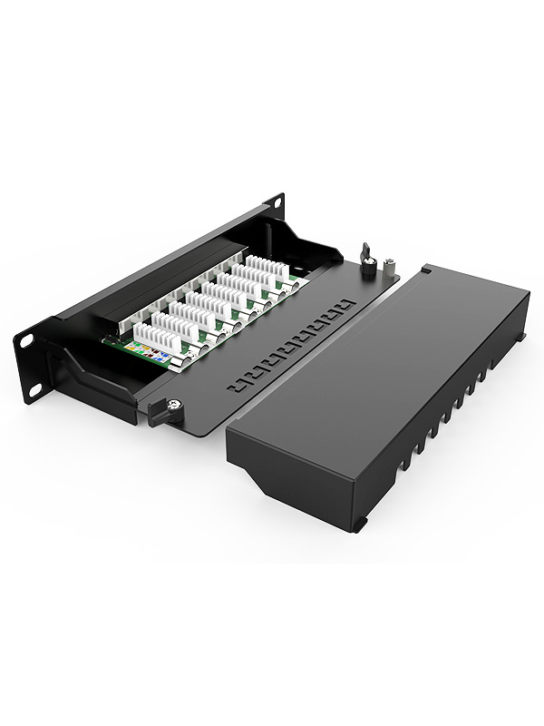 1U8口-防塵網絡配線架