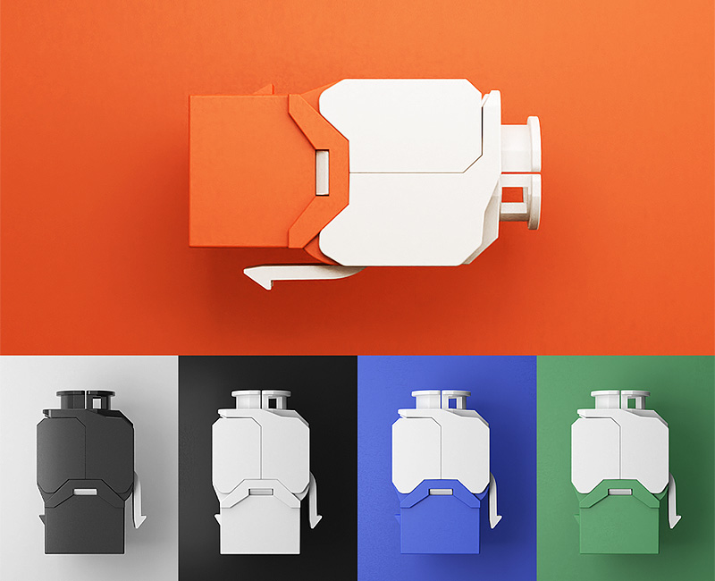 英曼-超六類免打網(wǎng)絡(luò)模塊（防塵款），水晶頭插座口，RJ45連接器Keystone Jack