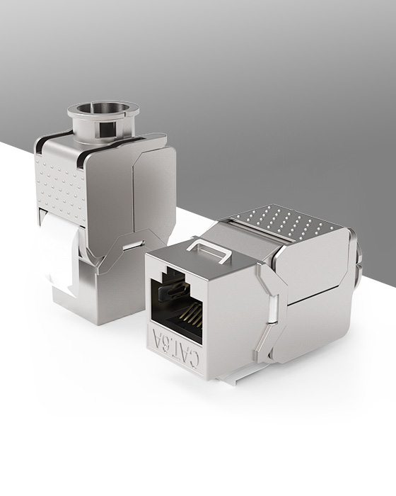 鋅合金-屏蔽免打網絡模塊