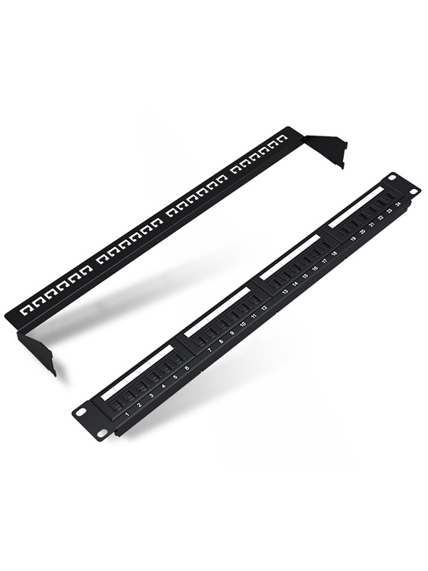 1U 24 Ports Network Patch Panel