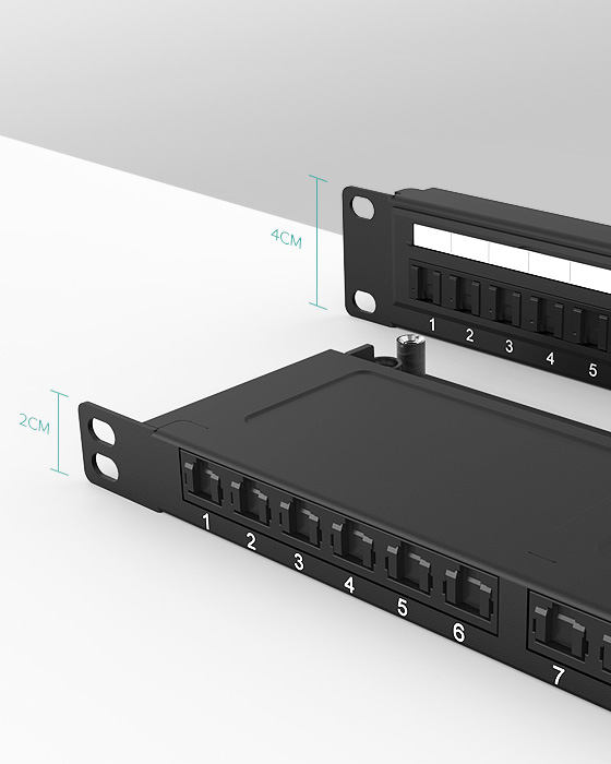 0.5U 24 Ports Network Patch Panel