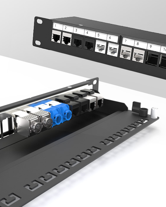 1U24口-網(wǎng)絡空配架