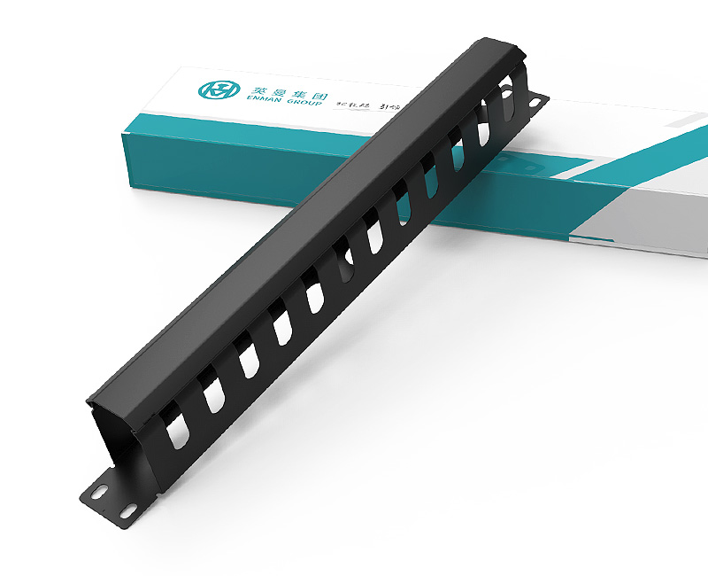 英曼19寸-1U24口金屬理線架，標(biāo)準(zhǔn)網(wǎng)絡(luò)工程金屬理線架，綜合布線機(jī)柜配件，電話(huà)網(wǎng)絡(luò)服務(wù)器配線架