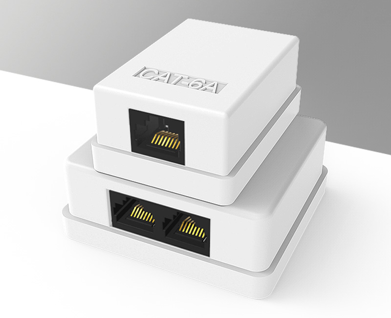 Enmane-Network UTP Surface Mount Keystone Jack Box