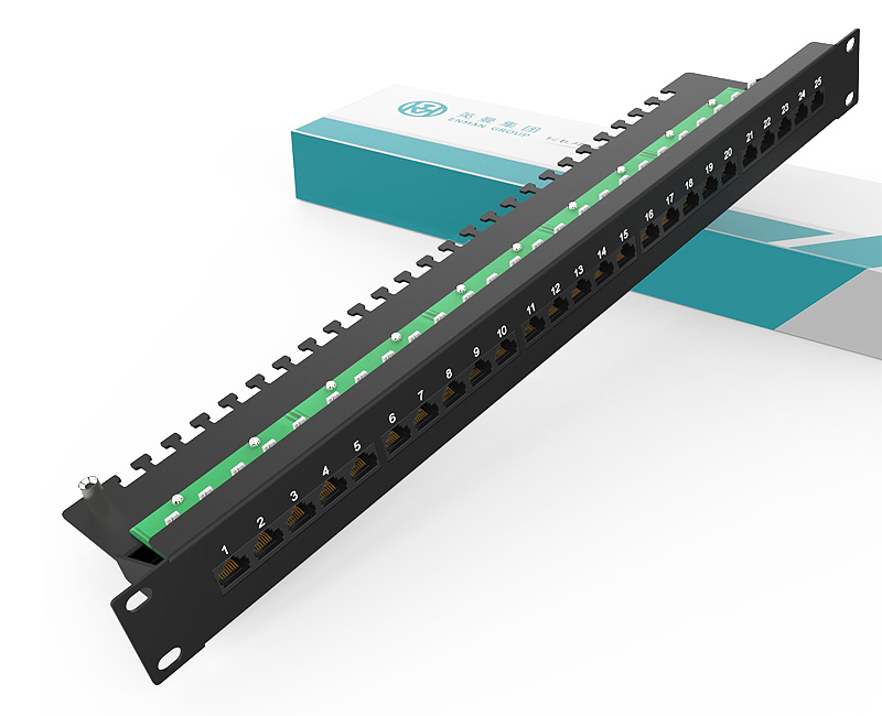 Enmane-1U 25 Ports Dustproof Telephone Patch Panel