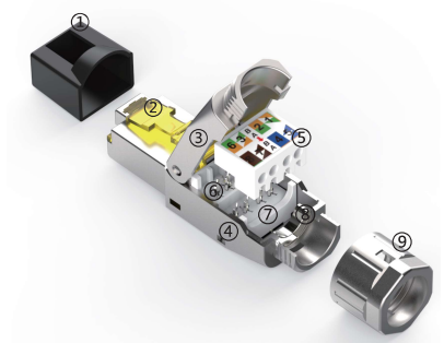 網絡水晶頭,鋅合金水晶頭