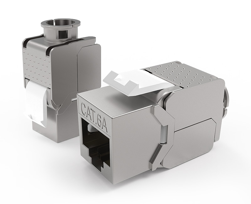 Enmane-Zinc alloy toolless FTP Keystone Jack, Self-terminating-no tool required