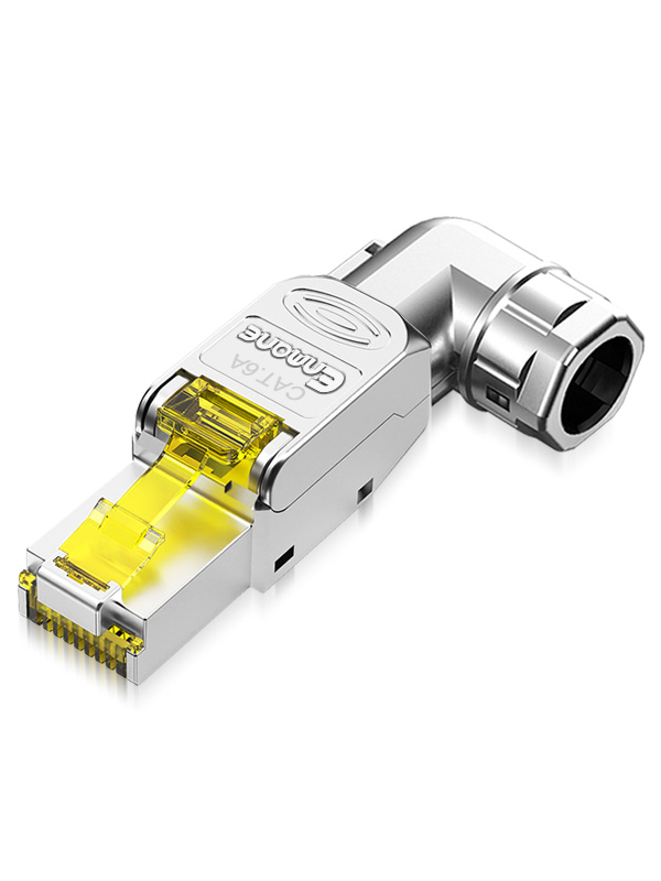 90°鋅合金免打水晶頭