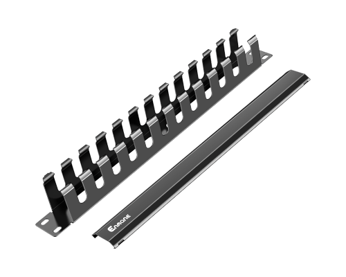1U 24 Port-Cable Management Rack