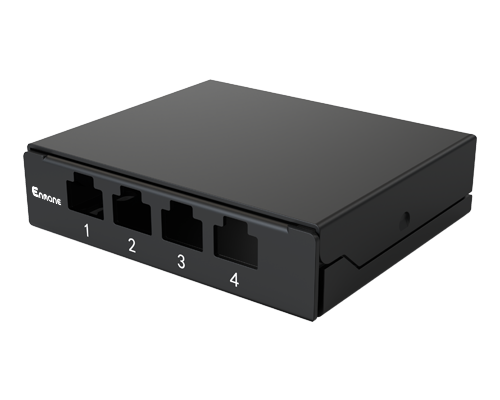 0.5U 4 Port-Blank Patch Panel