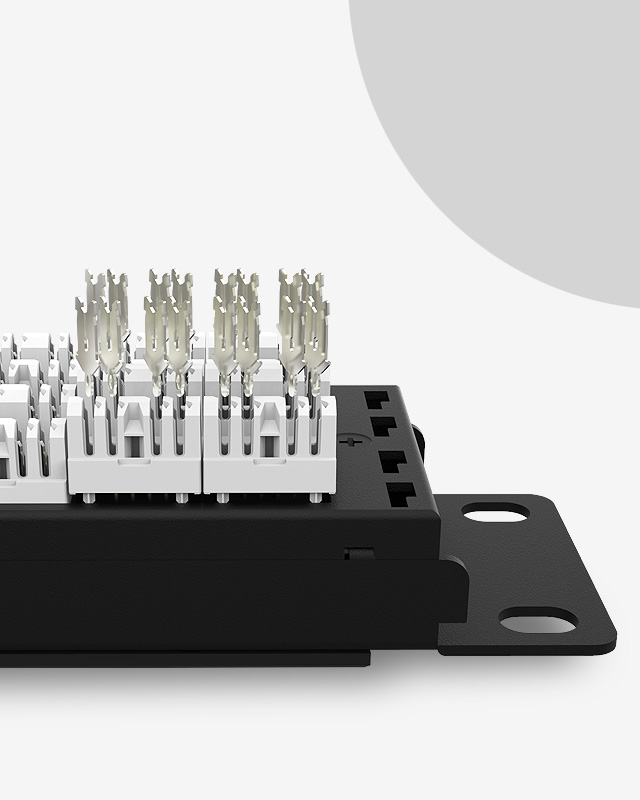 1U48口-防塵網(wǎng)絡(luò)配線架